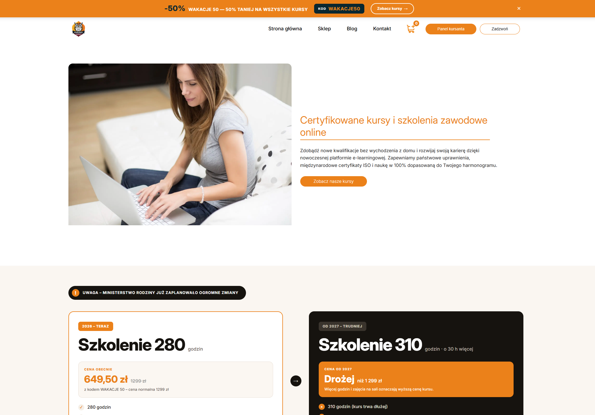 Platforma kursowa Kierunek Wiedzy